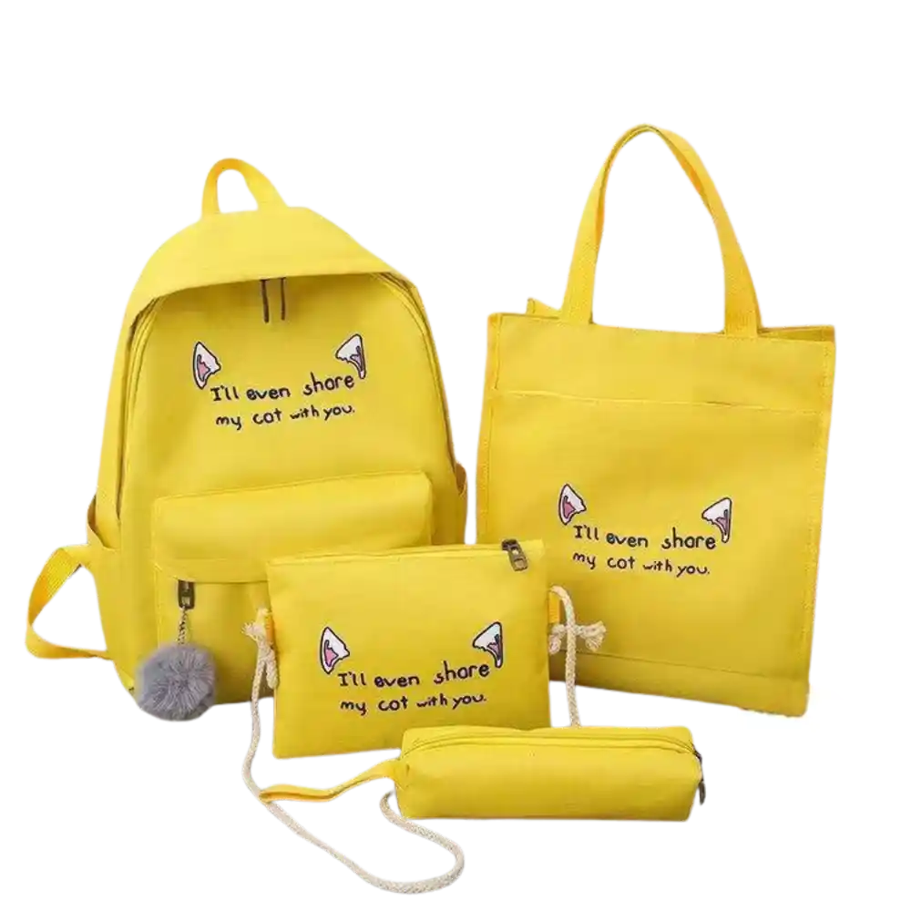 Ensemble de Sac à Dos pour Femme - 4 Pièces