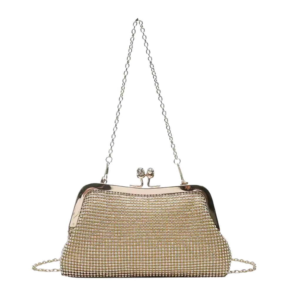 Sac à Main Soirée Chic en Strass avec Chaine