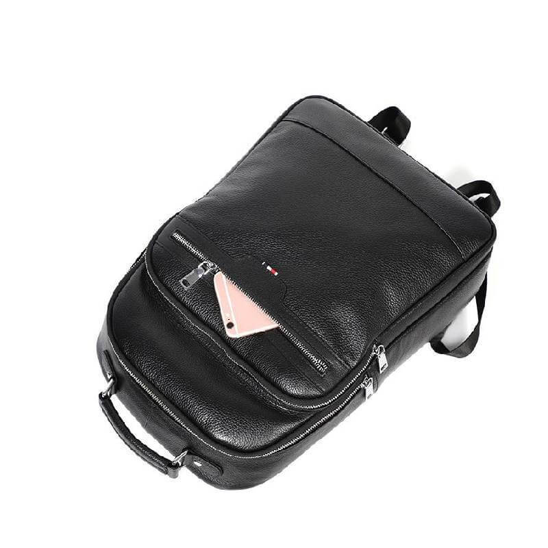 Cartable à Dos en Cuir Simple Unisexe