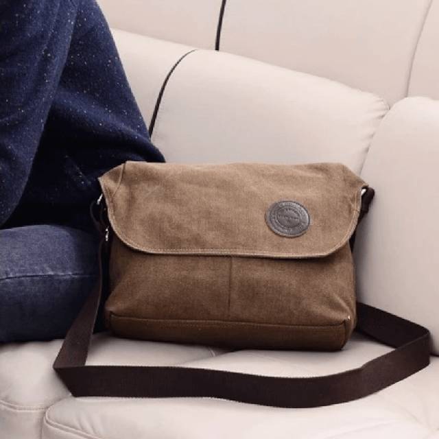 Cartable Ecole Vintage à Bandouliére en Toile