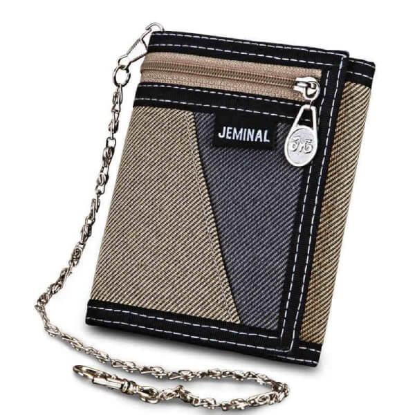 Porte-monnaie de Poche en Toile avec Chaine