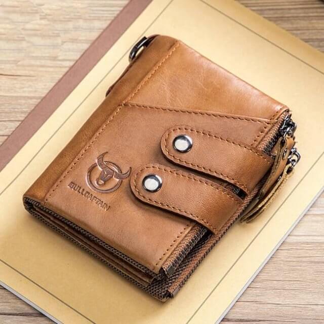 Porte-monnaie Homme Vintage en Cuir