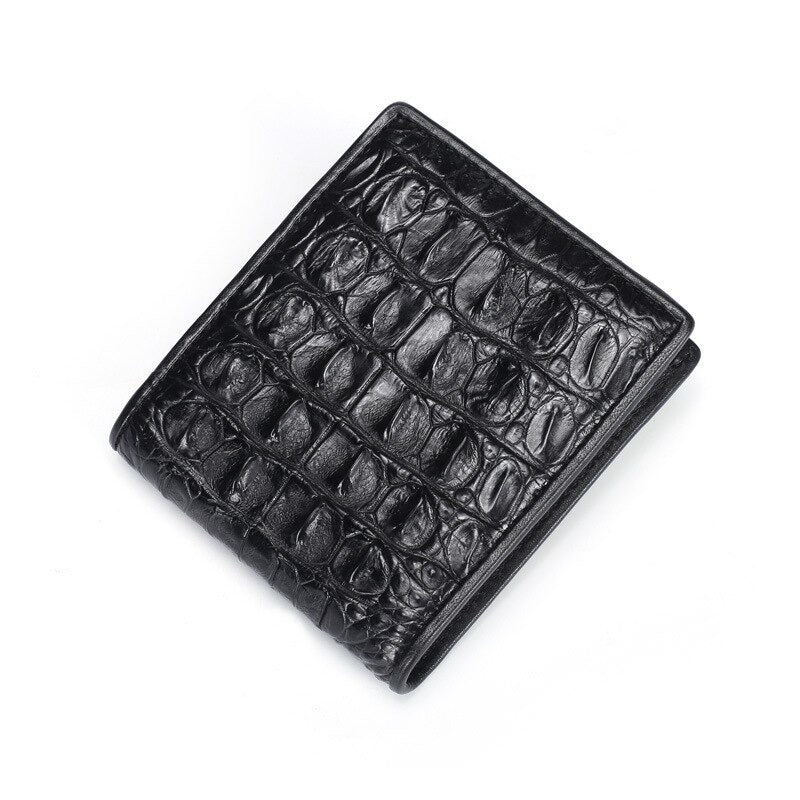 Porte-monnaie Homme en Cuir à Motifs Crocodile