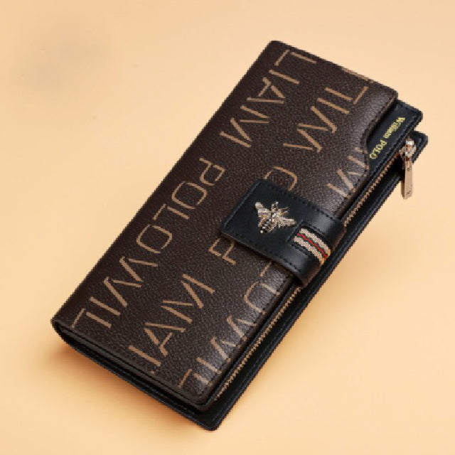 Portefeuille Pochette à Lettre Imprimé de Luxe