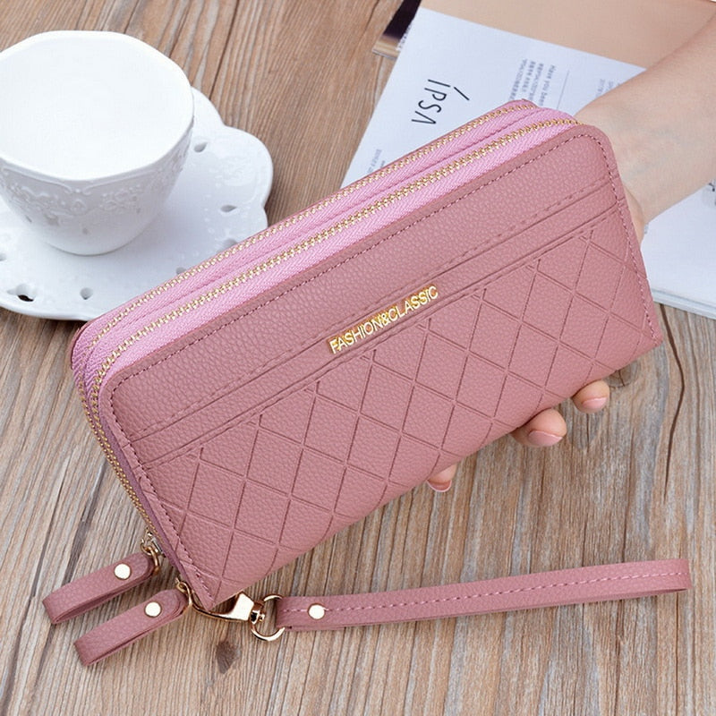 Portefeuille Pochette de Luxe en Cuir Pour Femme