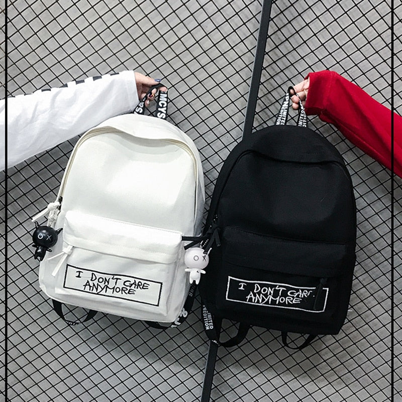 Sac à Dos Grunge en Nylon pour École
