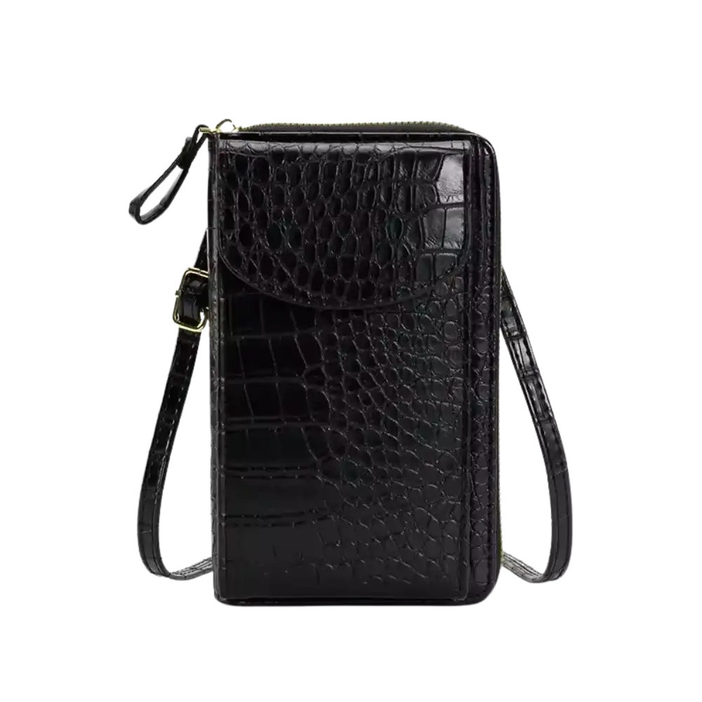 Sacoche Chic pour Téléphone à Motifs Crocodile