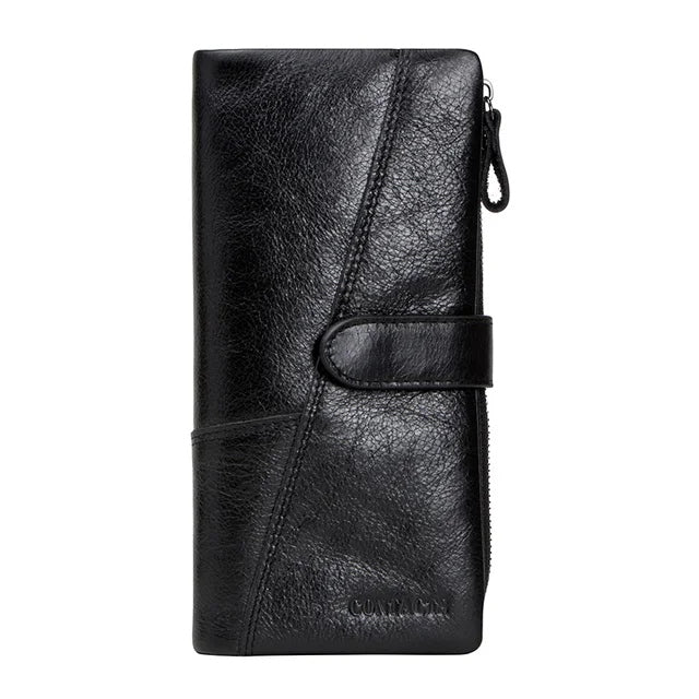 Portefeuille Vintage en Cuir Pu Multifonction